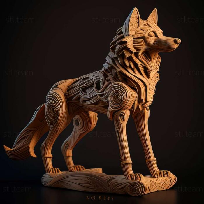 3D модель Вовк собаки Сарлоса (STL)